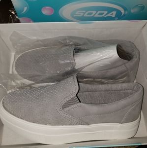 Soda memory foam slip ons
